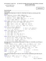 Đề thi chính thức kỳ thi tốt nghiệp THPT 2010 môn tiếng Nhật (Mã đề thi 931)