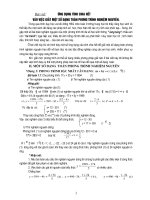 CHUYE ĐE PHUONG TRINH VO TI