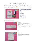 Décor túi theo công thức cúc áo