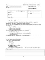 Đề kiểm tra Học kì I_Tiếng Việt lớp 2_1