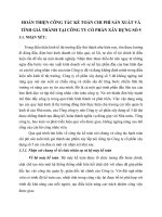 HOÀN THIỆN CÔNG TÁC KẾ TOÁN CHI PHÍ SẢN XUẤT VÀ TÍNH GIÁ THÀNH TẠI CÔNG TY CỔ PHẦN XÂY DỰNG SỐ 5