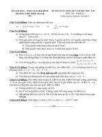 Đề kiểm tra chất lượng học kỳ I lớp 11