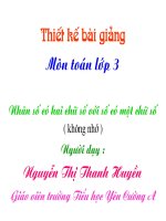 Nhân số có 2 chữ số với số có 1 chữ số