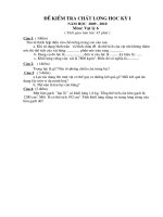 Thi học kỳ I ( Lý 6789)