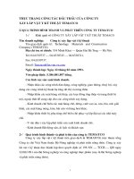 THỰC TRẠNG CÔNG TÁC ĐẤU THẦU CỦA CÔNG TY