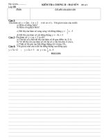 Kiem tra Đai chuong II ( 2 de)