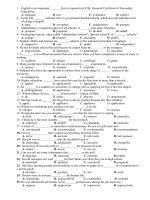 Revision - English 12- Vocabulary