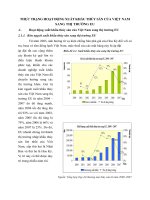 THỰC TRẠNG HOẠT ĐỘNG XUẤT KHẨU THỦY SẢN CỦA VIỆT NAM SANG THỊ TRƯỜNG EU