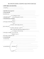 đề cương ôn tập chương  đại cương kim loại