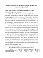 KHÁI QUÁT CHUNG VỀ THỊ TRƯỜNG CỦA CÔNG TY CỔ PHẦN THỰC PHẨM BÁNH KẸO THỦ ĐÔ