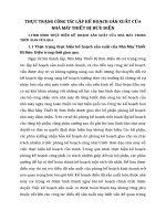 THỰC TRẠNG CÔNG TÁC LẬP KẾ HOẠCH SẢN XUẤT CỦA NHÀ MÁY THIẾT BỊ BƯU ĐIỆN