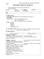 GIÁO ÁN 12 CẢ NĂM HAY 2010