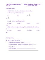 ĐỀ KIỂM TRA GKI 5 ĐÃ DUYỆT