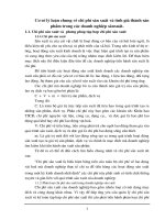 Cơ sở lý luận chung về chi phí sản xuất và tính giá thành sản phẩm trong các doanh nghiệp sảnxuất