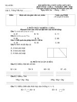 Đề KT GKI Toán 2