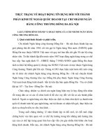THỰC TRẠNG VỀ HOẠT ĐỘNG TÍN DỤNG ĐỐI VỚI THÀNH PHẦN KINH TẾ NGOÀI QUỐC DOANH TẠI  CHI NHÁNH NGÂN HÀNG CÔNG THƯƠNG ĐỐNG ĐA HÀ NỘI