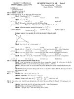 giưa kỳ 1(10-11) - Đề + Đáp án