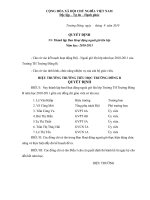 QUYẾT DỊNH THÀNH LẬP BAN HOẠT ĐỘNG NGOÀI GIỜ