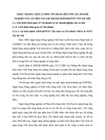 THỰC TRẠNG CHẤT LƯỢNG TÍN DỤNG ĐỐI VỚI CÁC DOANH NGHIỆP VỪA VÀ NHỎ TẠI CHI NHÁNH NHNO