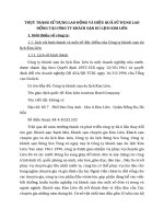 THỰC TRẠNG SỬ DỤNG LAO ĐỘNG VÀ HIỆU QUẢ SỬ DỤNG LAO ĐỘNG TẠI CÔNG TY KHÁCH SẠN DU LỊCH KIM LIÊN