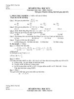 Kiểm tra HK 1 Toán 8 Năm học 2010-2011