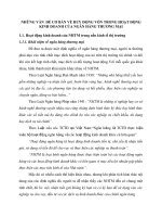 NHỮNG VẤN  ĐỀ CƠ BẢN VỀ HUY ĐỘNG VỐN TRONG HOẠT ĐỘNG KINH DOANH CỦA NGÂN HÀNG THƯƠNG MẠI