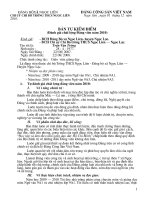 Mẫu báo cáo Đảng viên cuối năm 2010 - 2011