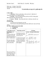 Trả bài kiểm tra học kì I toán 9