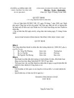 QĐ công nhân BTTND nhiệm kì: 2009-2012