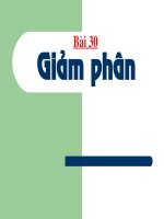 bài 30: Giảm Phân