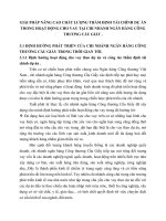 GIẢI PHÁP NÂNG CAO CHẤT LƯỢNG THẨM ĐỊNH TÀI CHÍNH DỰ ÁN TRONG HOẠT ĐỘNG CHO VAY TẠI CHI NHÁNH NGÂN HÀNG CÔNG THƯƠNG CẦU GIẤY