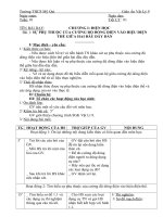 Giáo án Vật Lý 9, Học kỳ 1