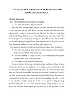 TỔNG QUAN VỀ KẾ HOẠCH SẢN XUẤT KINH DOANH TRONG DOANH NGHIỆP