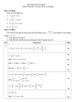 đề KT 1 tiết _ Tích phân