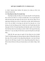 Kết quả nghiên cứu và thảo luận đề tài Thực trạng và một số giải pháp nâng cao chất lượng tín dụng tại NHNo & PTNT huyện Thanh Trì