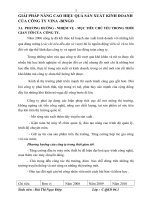 GIẢI PHÁP NÂNG CAO HIỆU QUẢ SẢN XUẤT KINH DOANH CỦA CÔNG TY VINA -BINGO