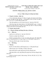 Chương trình công tác tháng 12 năm 2010