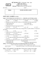 ĐỀ THI HÓA KI - 8