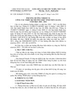 PHƯƠNG HƯỚNG NHIỆM VỤ CÔNG TÁC THIẾT BỊ TRƯỜNG HỌC TỈNH TIỀN GIANG NĂM HỌC 2010 - 2011