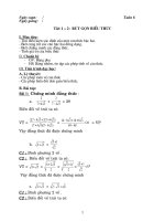 giáo án tự chọn toán 9