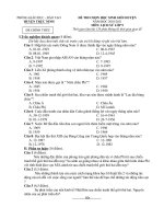 Đề và đáp án môn Lịch sử 9 năm học 2010-2011