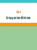 Sử dụng hàm