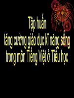GIAO DỤC KI NĂNG SỐNG