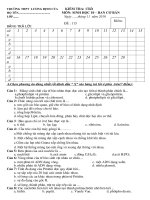 Đề Kiểm Tra 1 Tiết - Si 10 (bài 4 -11)