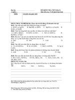 Bài kiểm tra 1 tiết(lần 2)