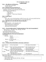 ôn tập kỳ I sinh 6