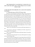 MỘT SỐ ĐỊNH HƯỚNG VÀ GIẢI PHÁP ĐẦU TƯ NHẰM NÂNG CAO CHẤT LƯỢNG HOẠT ĐỘNG CHO VAY ĐỐI VỚI HỘ SẢN XUẤT TẠI NHNo HUYỆN VỤ BẢN