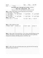 ĐỀ CUỐI KÌ 2 TOÁN 5 CHUẨN