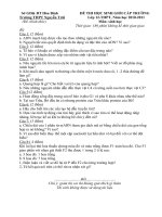 đề thi và đáp án học sinh giỏi cấp trường