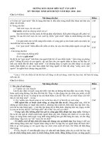 Đáp án HSG 2010-2011 NH